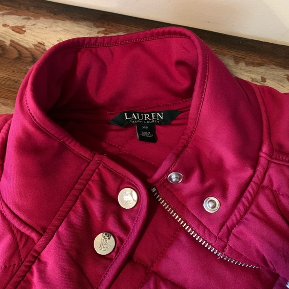 Ralph Lauren Polo Burgundy Quilted Vest - Picture 3 of 3